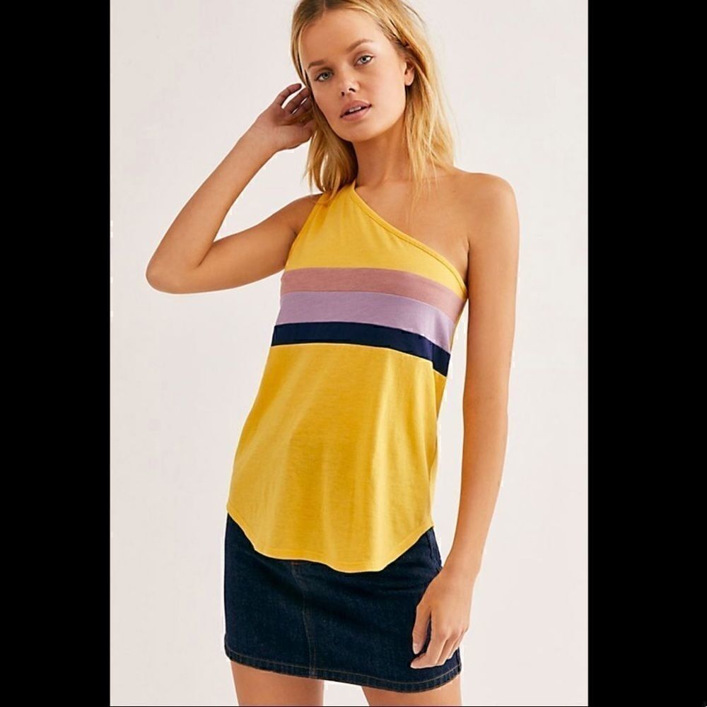 Free people X Camp Collection one shoulder top Size M